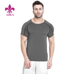 Wholesale Custom Athletic Wear Fit Multi Sports Stretchable Short Sleeves Gym T Shirts For Men