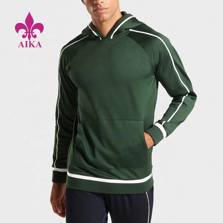 Tovární zdroj Fotbalový dres - Vysoce kvalitní pánské mikiny Dri fit s kapucí na zakázku z polyesteru fitness Svetry tepláková souprava – AIKA