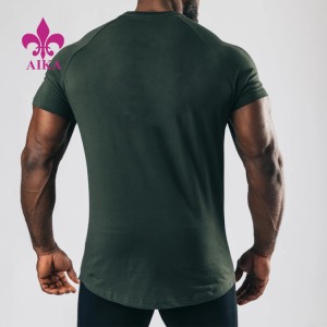 Privát márkájú professzionális üres Gym Sport Sima kompressziós póló férfiaknak, sportos viselet