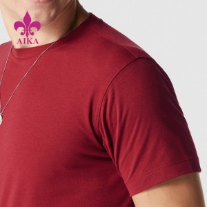 OEM Спеціальні дихаючі еластичні бавовняні футболки з короткими рукавами, однотонні спортивні футболки для чоловіків