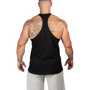 Hot Sale Suaicheantas Clò-bhualadh Quick Dry Polyester Spandex Fitness Tank Top For Men