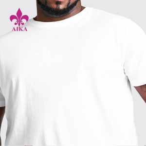 Велепродаја прилагођена памучна мајица са штампом на мускулатуру за трчање за вежбање спортске теретане за мушкарце