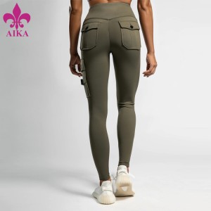 China Factory for Sports Wear – Grossist Kvinnor Kompression Yoga byxor anpassade fitness löpartights kvinnor leggings – AIKA