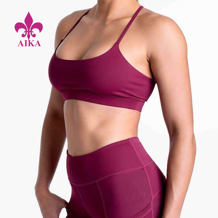 Zákazkový dizajn podprsenky dámske oblečenie do telocvične Dámska športová podprsenka na fitness jogu