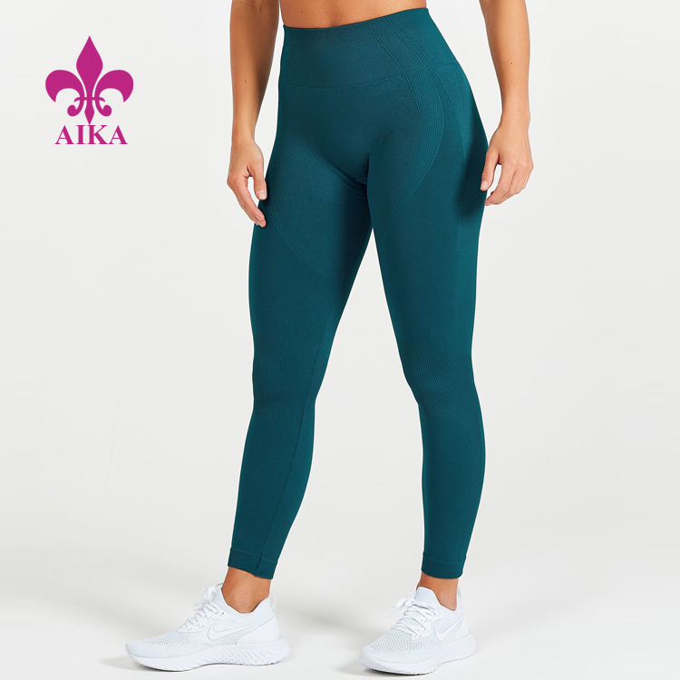 Europa-Stil für Mädchen-Fitness-Yoga-Bekleidung – Neuankömmling Damen Nahtlose Yoga-Leggings tragen Fitness-Gymnastik-Strumpfhosen Großhandel für Frauen – AIKA