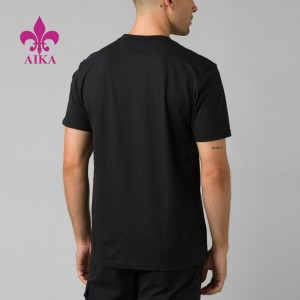 Logo Vlastné veľkoobchodné oblečenie na cvičenie Beh Šport Muži Obyčajné tričká s krátkym rukávom