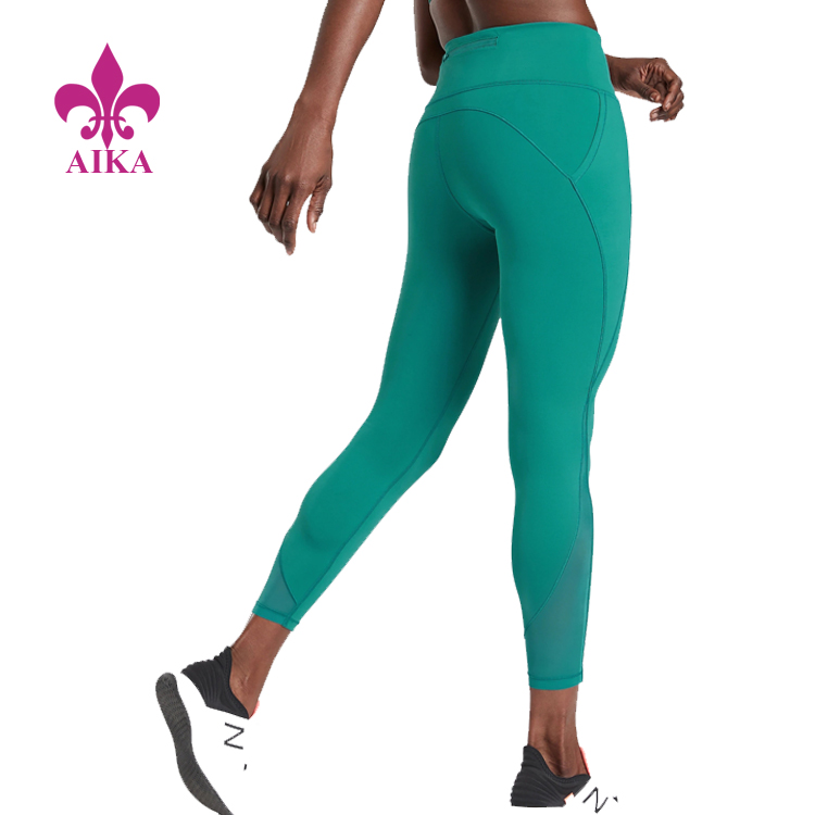 Calças de compressão de melhor qualidade feitas em fábrica, leggings de ioga fitness para mulheres