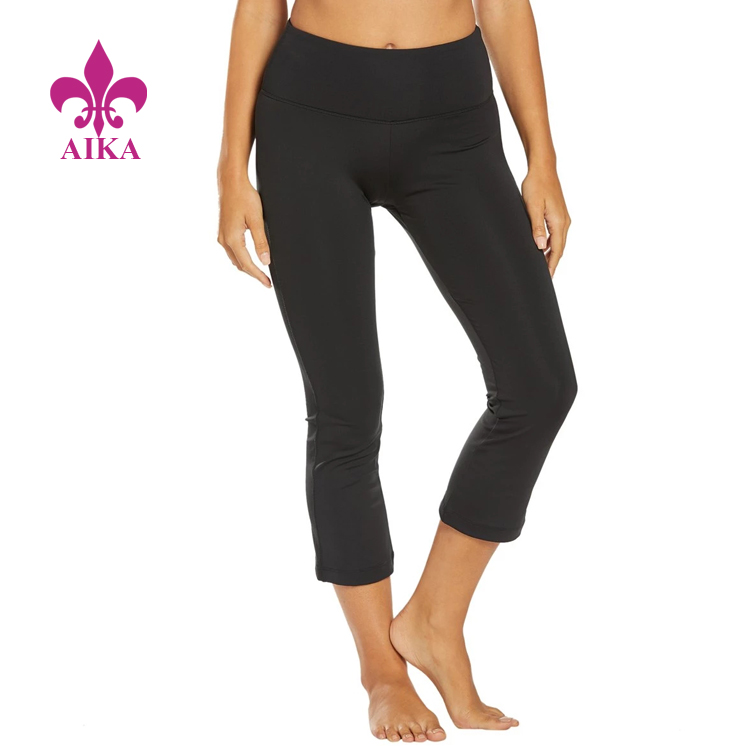 Výrobca pre Dámske šortky - OEM jeseň Nové Typ športového oblečenia Priedušný Flare Lem Yoga Capris Dámske legíny – AIKA
