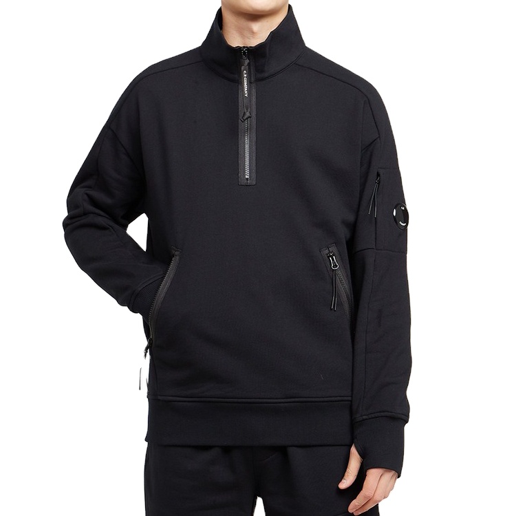 Pengiriman Baru untuk Black Joggers - Fashion Design Quarter Zip Thumb Holes Gym Sweatshirt Untuk Pria Dengan Kantong Zip – AIKA