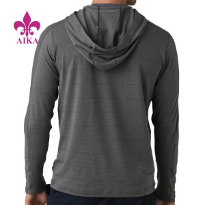 Fabrieksafsetpunte Mans Hoodie Sweatshirt – 4 Way Stretch Moisture Wicking Gym Clothing Standard Fit Mans Hoodies Sweatshirts – AIKA
