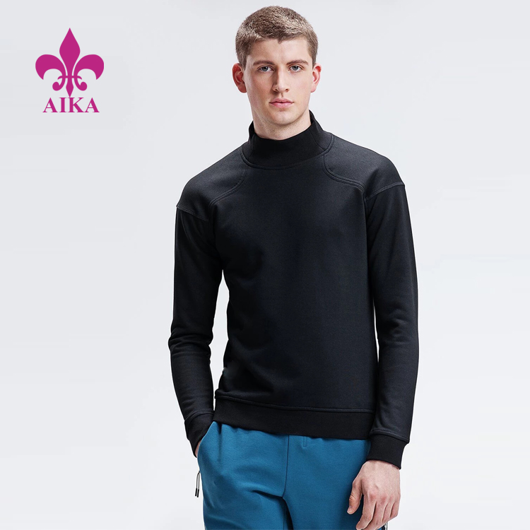 Новий модний чоловічий спортивний пуловер з французькою махровою горловиною