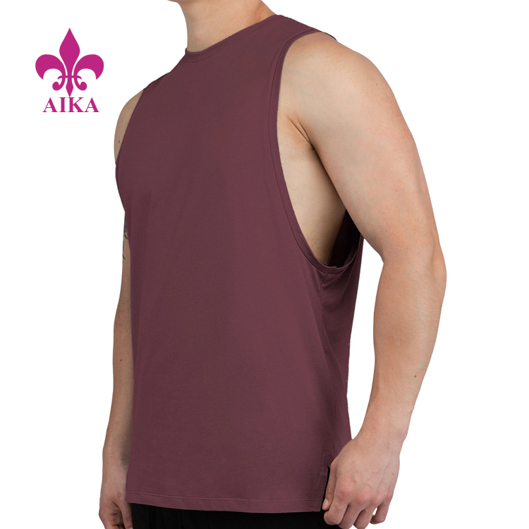 Custom Wholesale Gym Stringer Athletic Wear Workout Singlet Mens Tank Top Fitness
