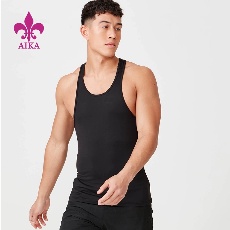 Eksportir Online Jogging Suit - Hot Sell Custom Mens Muscular Sportswear Simple Casual Fitness Training Tank Tops – AIKA