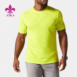 OEM Hot Sell Summer Sportswear Polyester Sleeve Short Gym Plain Mens T Shirts