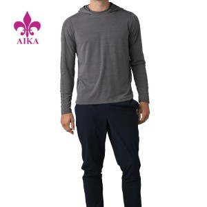 Factory Outlets Men Hoodie Sweatshirt – 4 Way Stretch Moisture Wicking Gym Clothing Standard Fit Lehilahy Hoodies Sweatshirts – AIKA