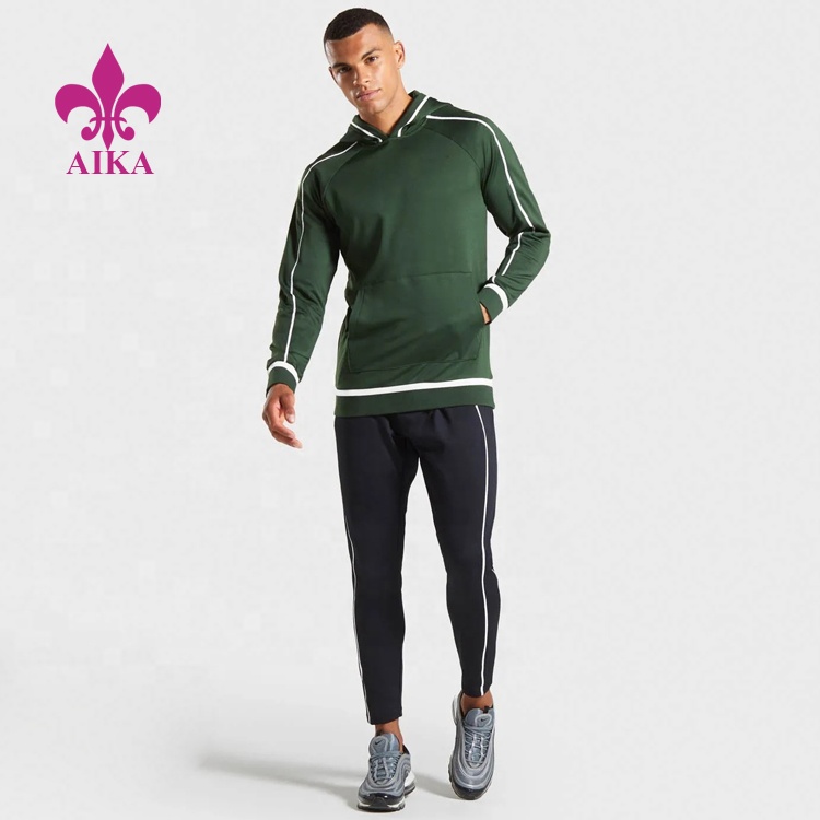Tilpasset design klær produsent Engros OEM menn sweatshirt sett, Hot salg polyester treningsdresser for menn