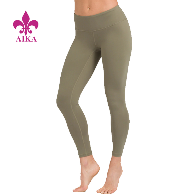 OEM Customized Fitness Wear Manufacturer - Bulk Top Quality Running Leggins Custom Private Label Design Women Fitness Yoga Pants - AIKA