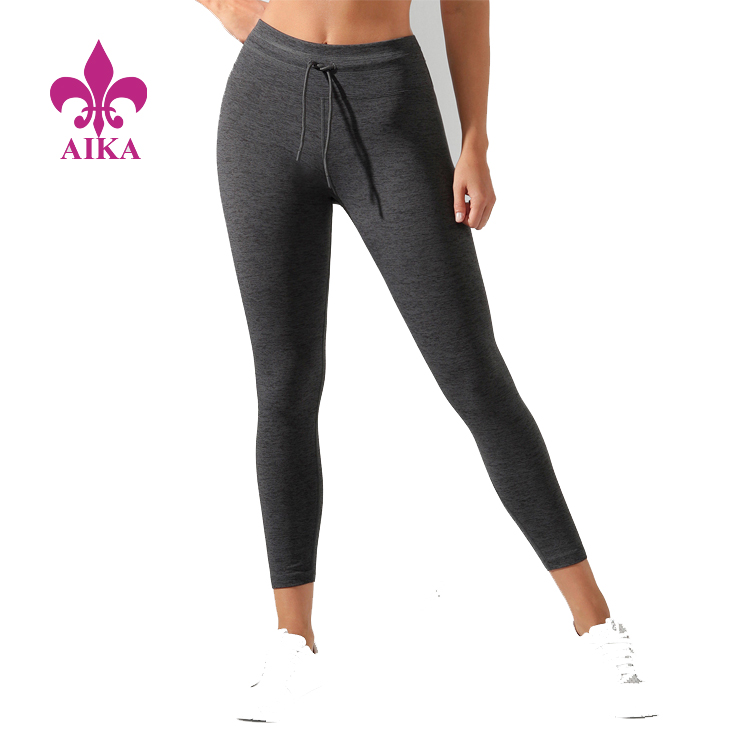 Camisas esportivas femininas de alta qualidade – leggings esportivas de ioga respiráveis ​​de secagem rápida cintura alta tornozelo justo – AIKA