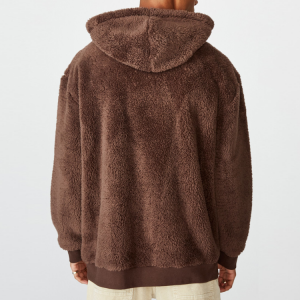 Заводская цена OEM Drop Shoulder Warm Soft Gym Fleece Hoodie для мужчин с карманом кенгуру