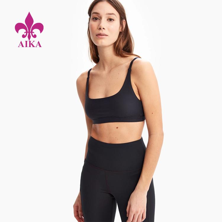 Hot Sale Women Sports Wear Active Style Open Back Comfort Light Support Yoga Bra