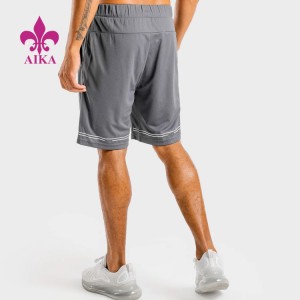 Tshiab tuaj txog Custom Brand Elastic Waist Track Pants Breathable Sport Shorts rau txiv neej