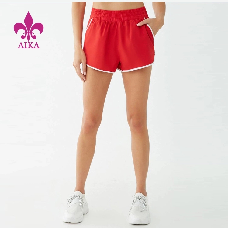 Anpassade sommar Medium Waist Yoga Gym Casual bekväma shorts för kvinnor