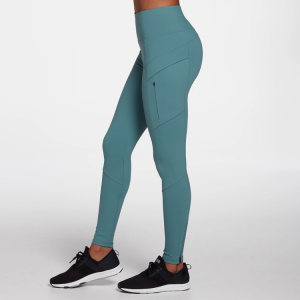 OEM Tillverkare Slim Fit High Rise midjeband Yoga Leggings för kvinnor med fickor