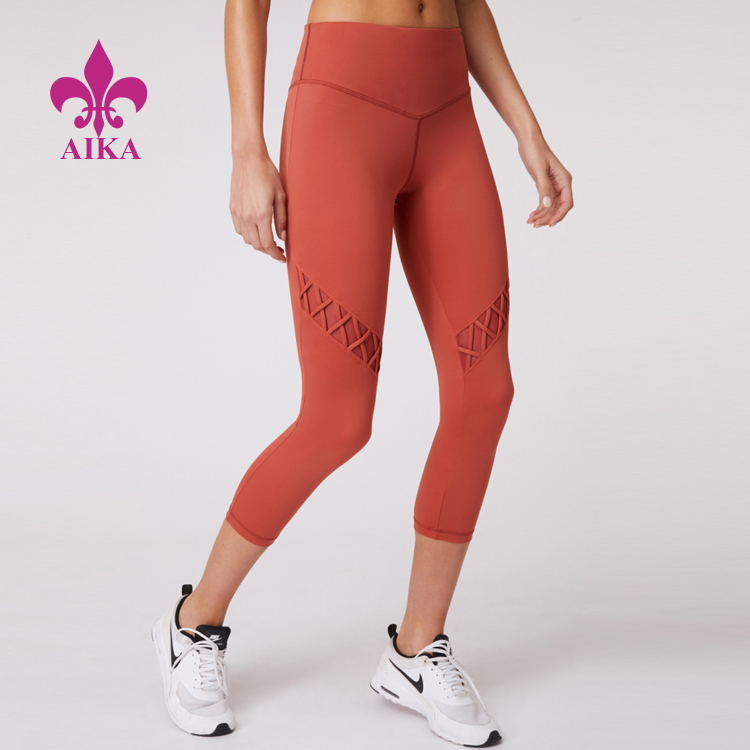 Sieviešu zeķubikses ražotājs — jauns fitnesa apģērbs Half Slim Fit Yoga Wear pielāgotas jogas bikses sievietēm — AIKA