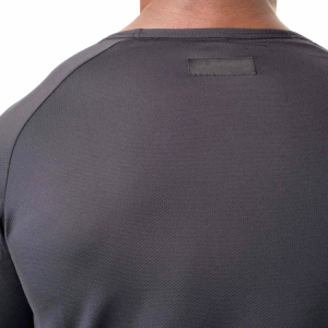 Prezzo di fabbrica T-shirt da allenamento personalizzata in nylon con tessuto a rete elasticizzato a quattro vie per uomo