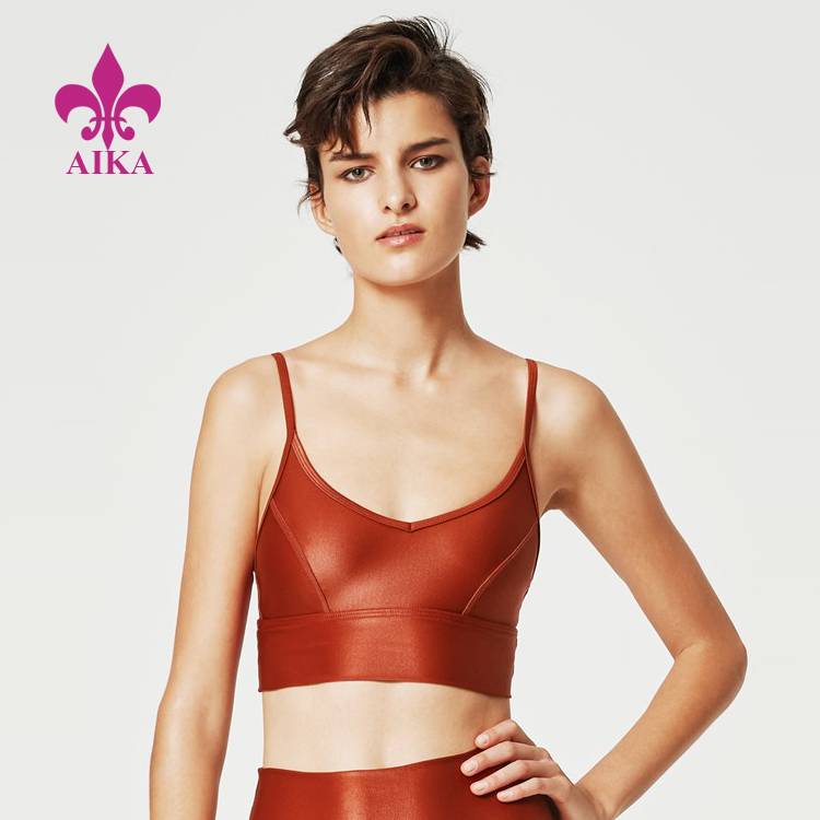 2021 سعر الجملة Women Joggers - OEM مخصص بالجملة للياقة البدنية ملابس خفيفة الوزن صدرية يوجا حمالة صدر رياضية للنساء - AIKA
