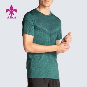 L'última qualitat personalitzada de disseny a l'engròs per a homes d'entrenament actiu Roba samarretes transpirables sense costures
