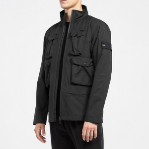 100% Polyester Windproof Full Zip High Neck Fitness Gym Jacket foar manlju