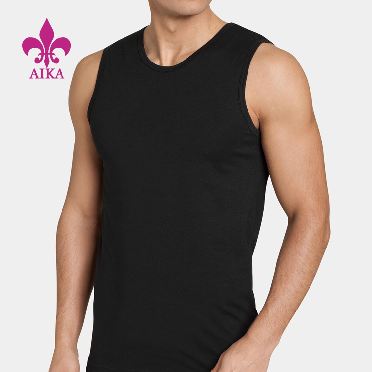 Factory Price OEM Summer Printed Stringer Vest Fitness Blank Mens Gym Tank Top Wear