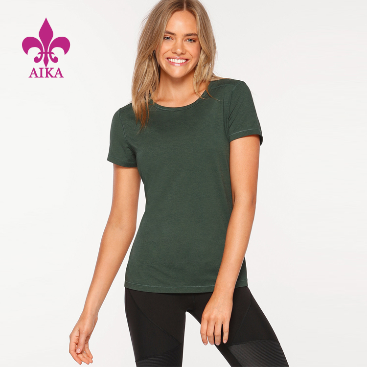 Rimelig pris for Kina Sportswear Produsent - Engros tilpasset Burning Flowers design ensfarget blanke t-skjorter for kvinner – AIKA