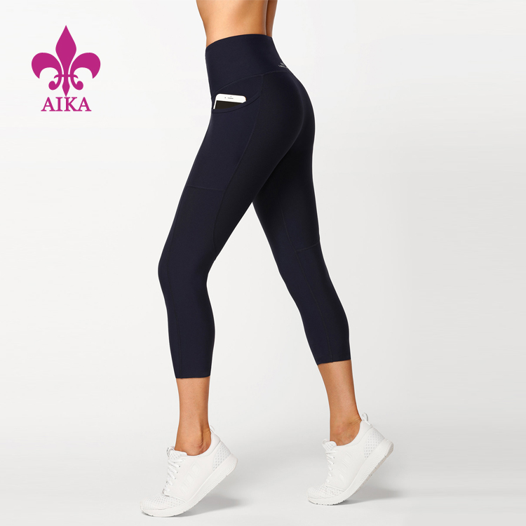 Лідери продажів Спортивні костюми - Оптова торгівля найкращою якістю Індивідуальні швидкі сухі жіночі компресійні тренування йоги капрі – AIKA