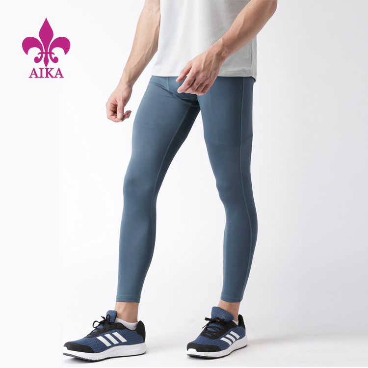 Hot New Products Garment Men Legging Pants – Custom Logo Wholesale Blank Cotton Mens Gym Sport Running Underwear Leggings – AIKA