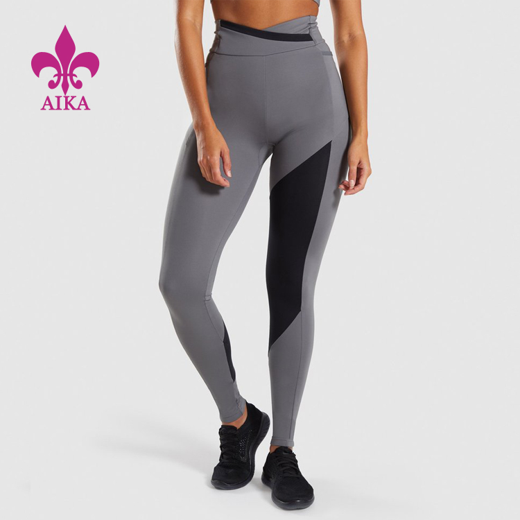 Китай Евтина цена Дамски клинове - YOGA Clothing персонализирани на едро Влагоотвеждащи хладни Сухи фитнес тренировъчни клинове за жени - AIKA