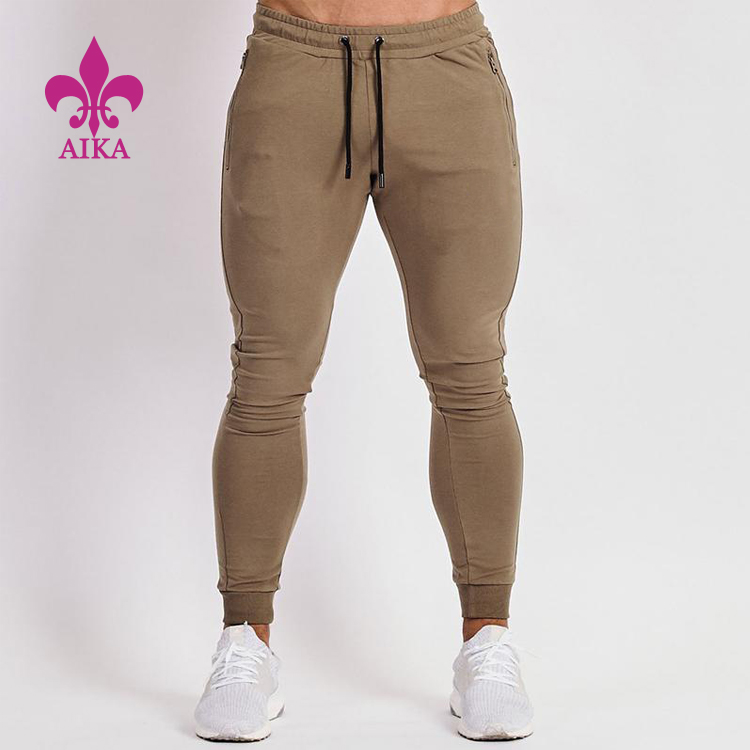 Custom Logo Wholesale First Quality Khaki Sweatpants Mens Casual Workout Joggers Pants