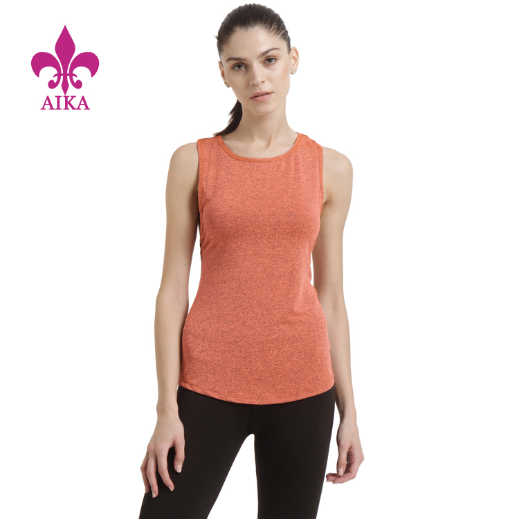 Hot sale Women Sports Pants - OEM High quality wholesale Breathable Gym Women Workout Plain Dry Fit Running Fitness Tank Top – AIKA