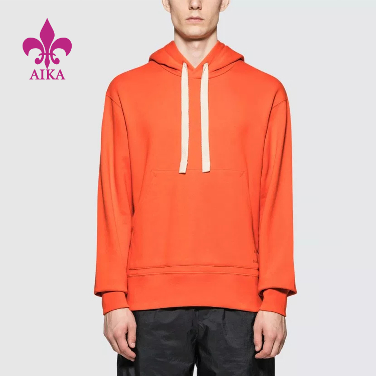 Calças de vestuário quentes baratas de fábrica – Pulôver moderno personalizado personalizado de alta qualidade com capuz esportivo liso em branco – AIKA