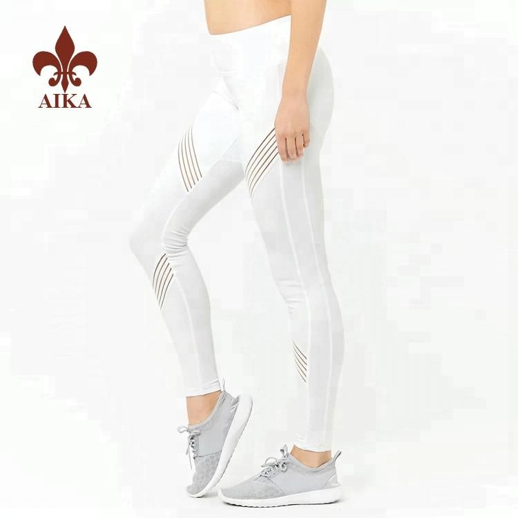 Braga de sostenidor sexy d'alta qualitat, nou disseny de malla personalitzada, pantalons de ioga per a dones blanques