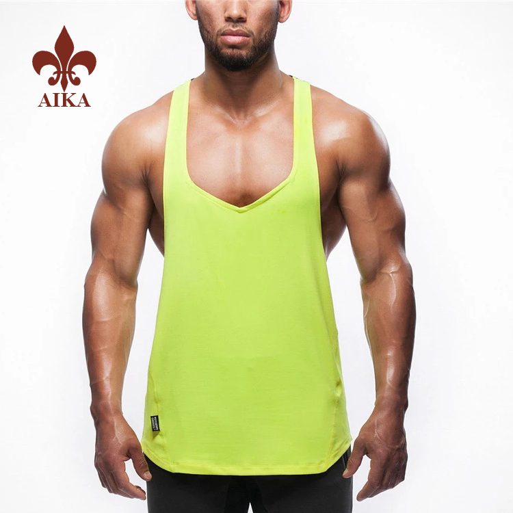 Popular Design for Slim Fit Tracksuit Wholesale - Best selling wholesale custom brand mens athletic summer sports tank tops – AIKA