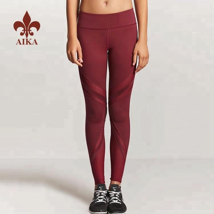 2019 Kina nyt design sportstræningsdragter - Højkvalitets brugerdefinerede nye farverige sexede kompression fitness fitness yoga bukser til kvinder – AIKA