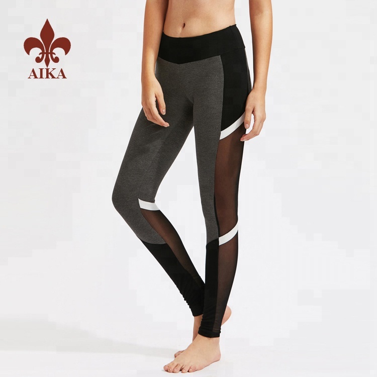 Empresas de fabricación para fabricantes de roupa sen costuras - Leggings de ioga de adestramento en seco personalizados para mulleres sexy por xunto de alta calidade - AIKA