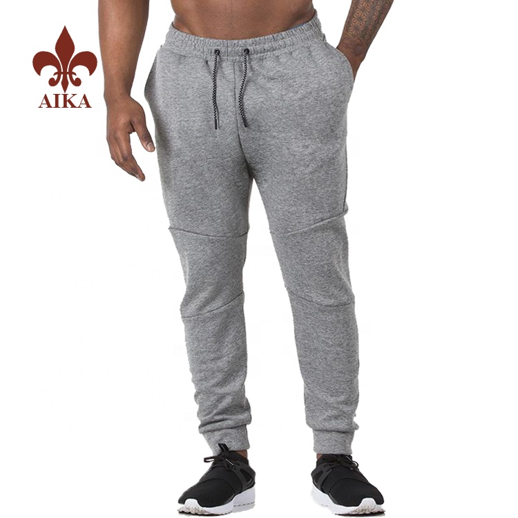 Factory Supply Men Plain Shirt - 2019 venta al por mayor más nuevos hombres de poliéster de algodón personalizados que entrenan pantalones jogger de carga de gimnasio en blanco - AIKA