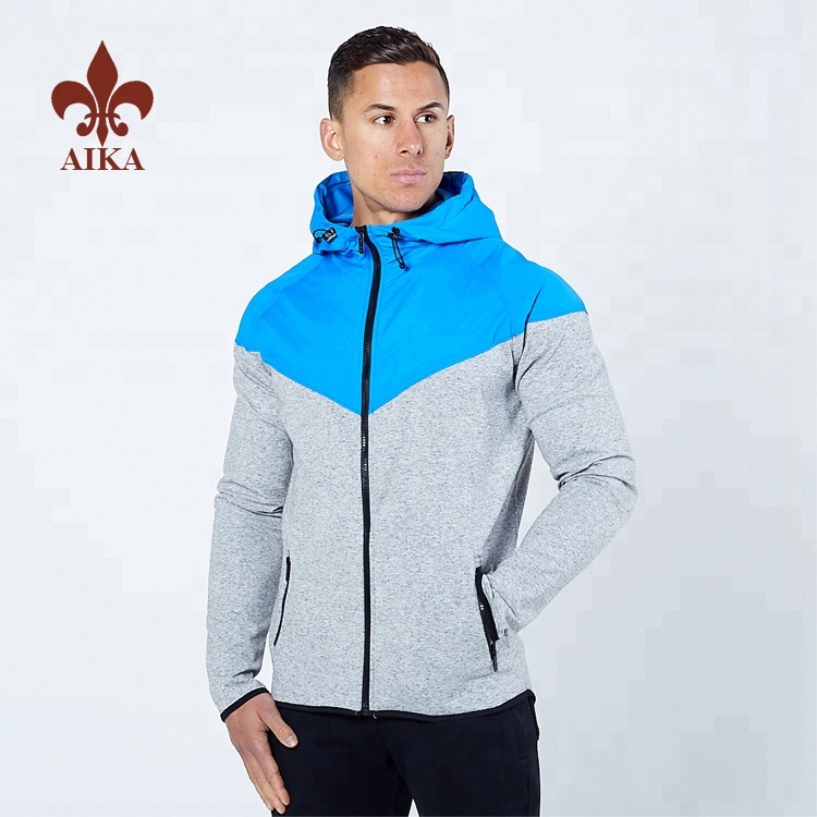 2019 New Style Breathable Yoga gere - High quality sportswear custom cotton polyester spandex fitness Hoodies for men - AIKA