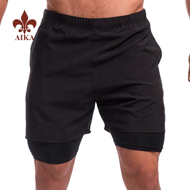 Best wholesale mens underwear custom Moisture wicking 4-way spandex boxer athletic shorts