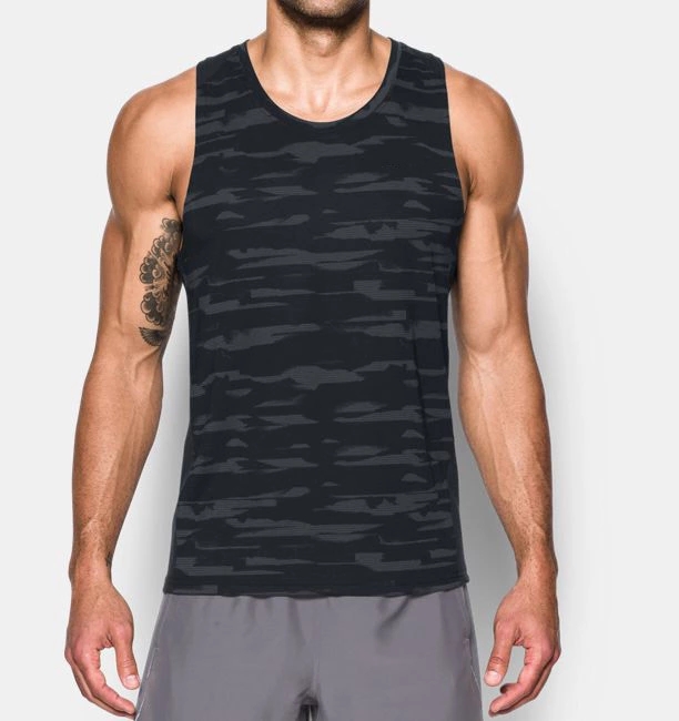 Lista de prezos para pantalóns deportivos masculinos - Camisetas de tirantes para ximnasia de fitness muscular 100% poliéster estampadas personalizadas en China de alta calidade - AIKA