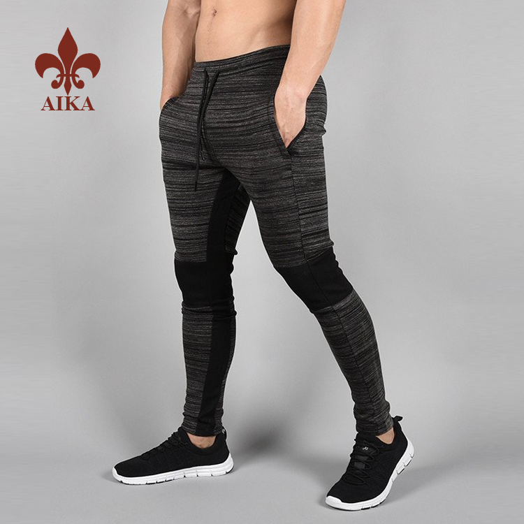 Čínský výrobce pro legování na jógu - 2019 OEM rychlé suché polyesterové spandex ležérní harémové kalhoty na zakázku Zúžené kalhoty pánské – AIKA