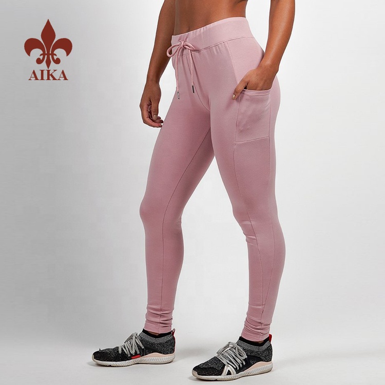 Ny stil Højkvalitets OEM brugerdefinerede slim fit sportstræningsbukser til kvinder